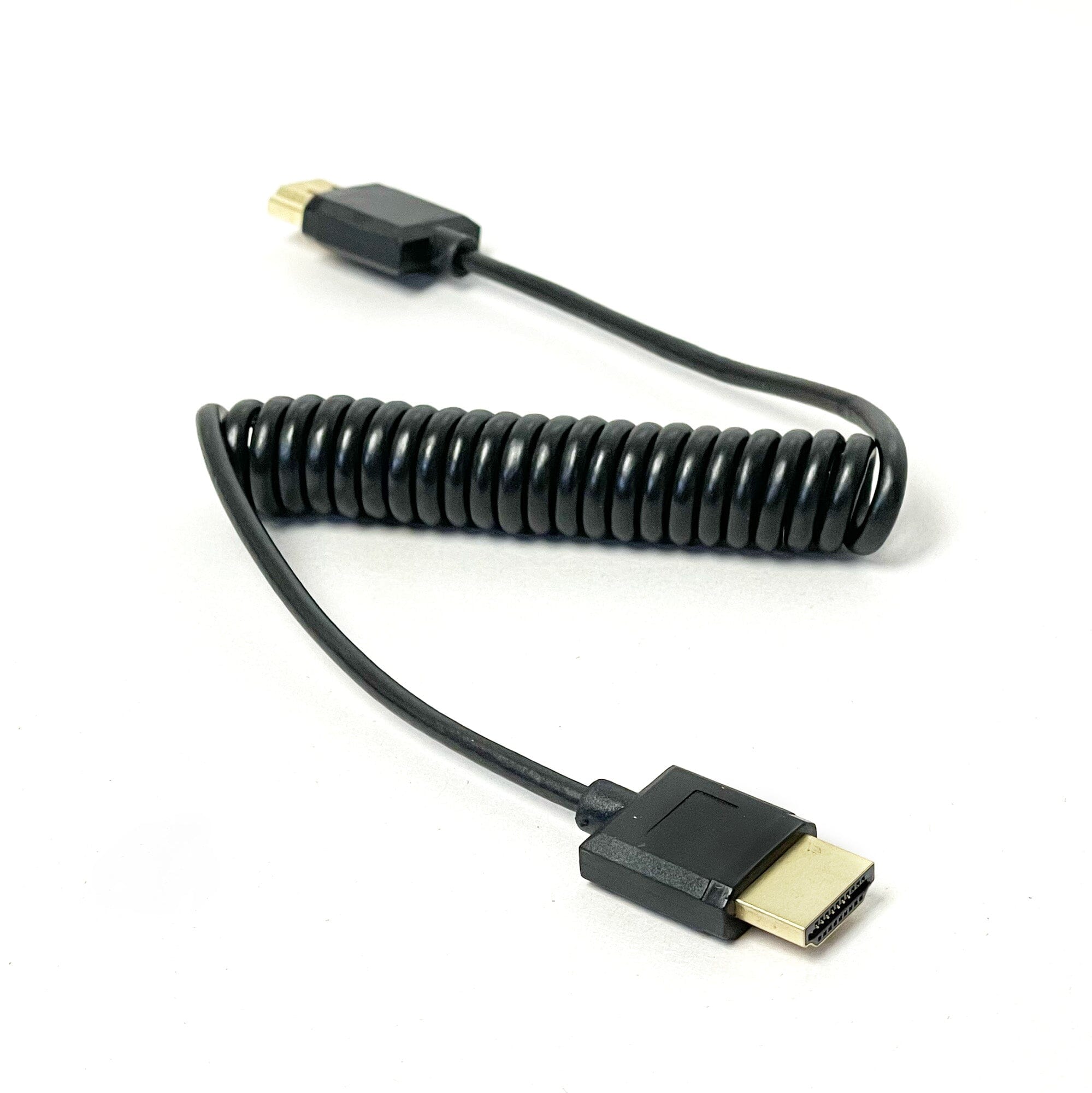 14 in - 4 ft Coiled Full-size HDMI Cable - 4K Standard HDMI (Type A) Full to Full