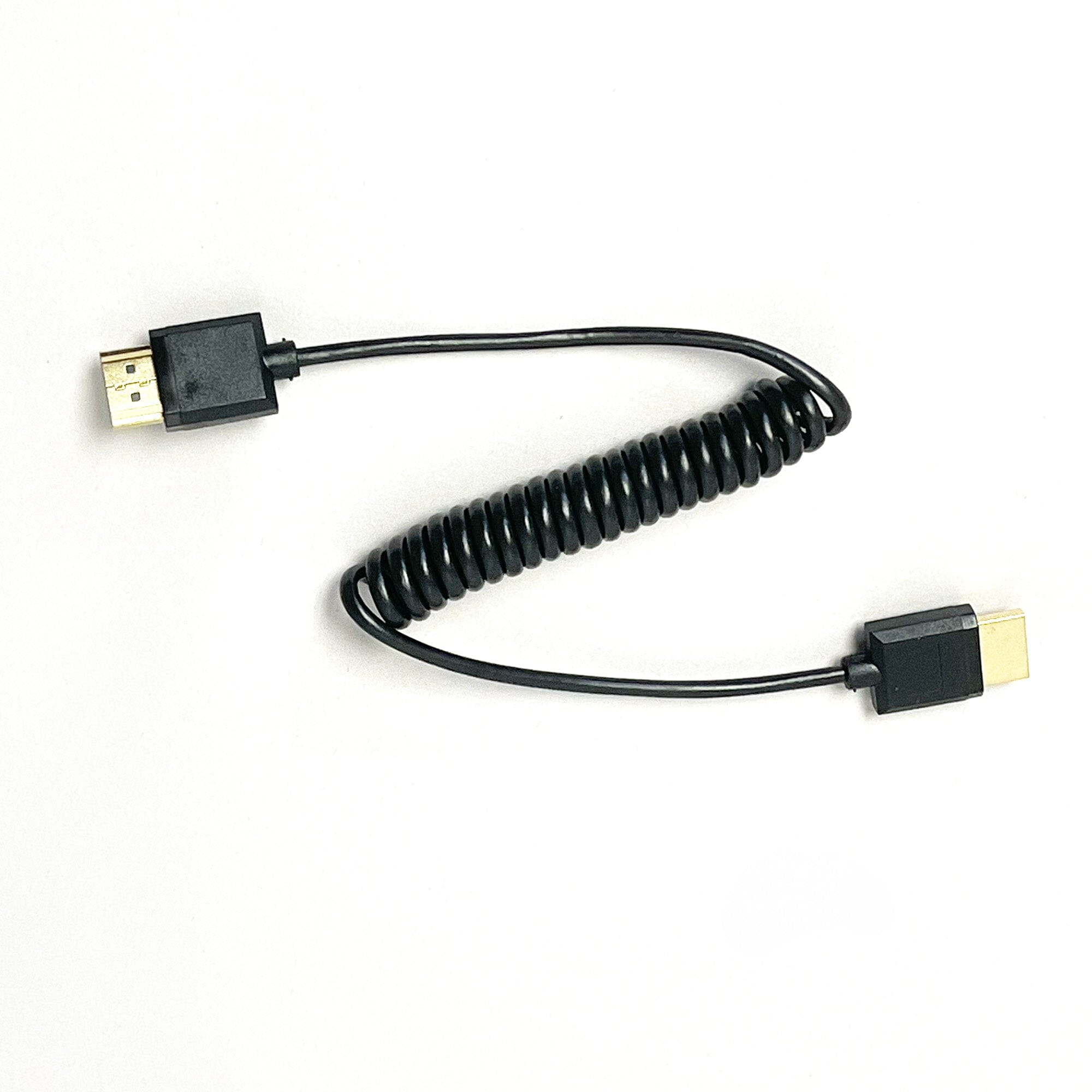 14 in - 4 ft Coiled Full-size HDMI Cable - 4K Standard HDMI (Type A) Full to Full