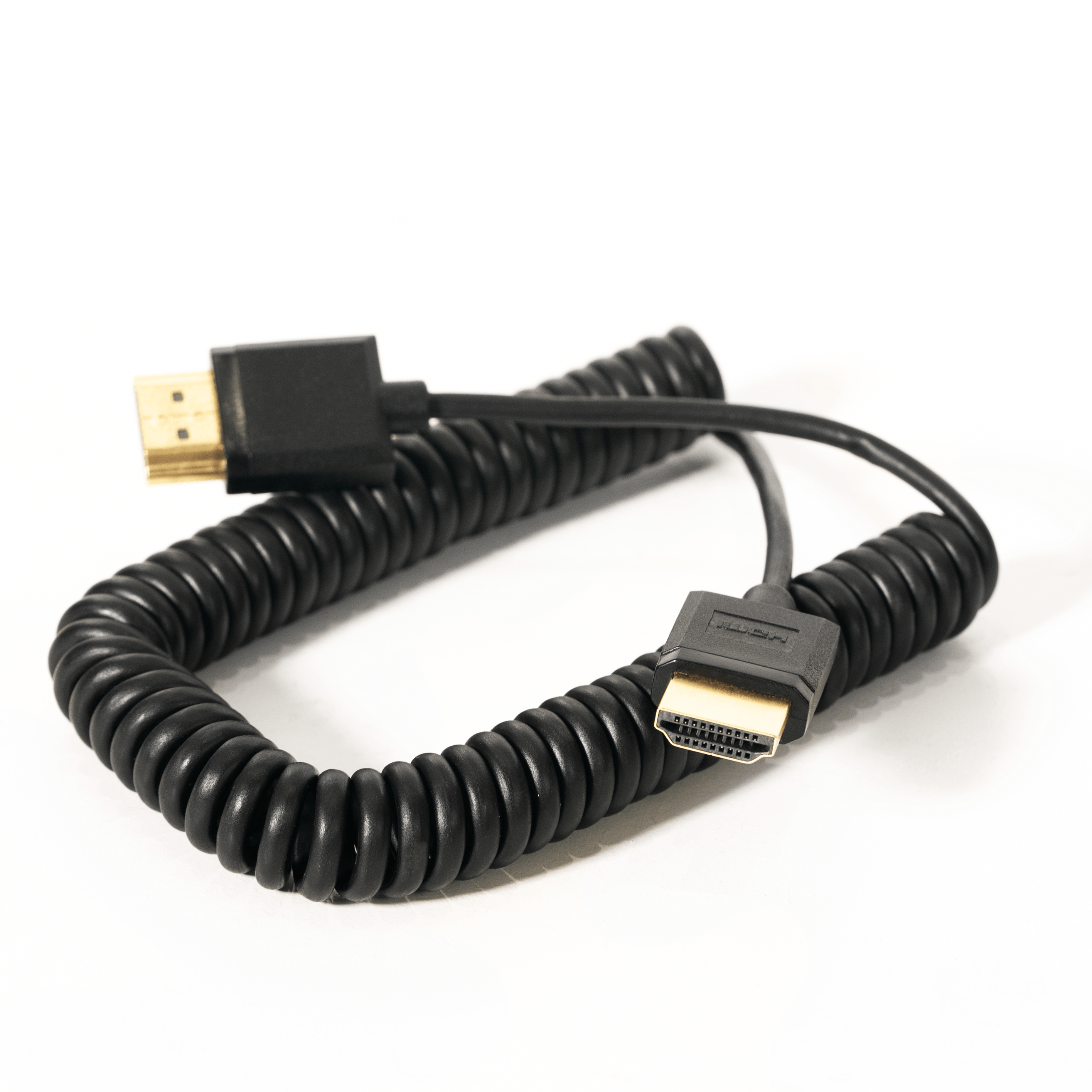 16 in - 8 ft Coiled Full-size HDMI Cable - 4K Standard HDMI (Type A) Full to Full