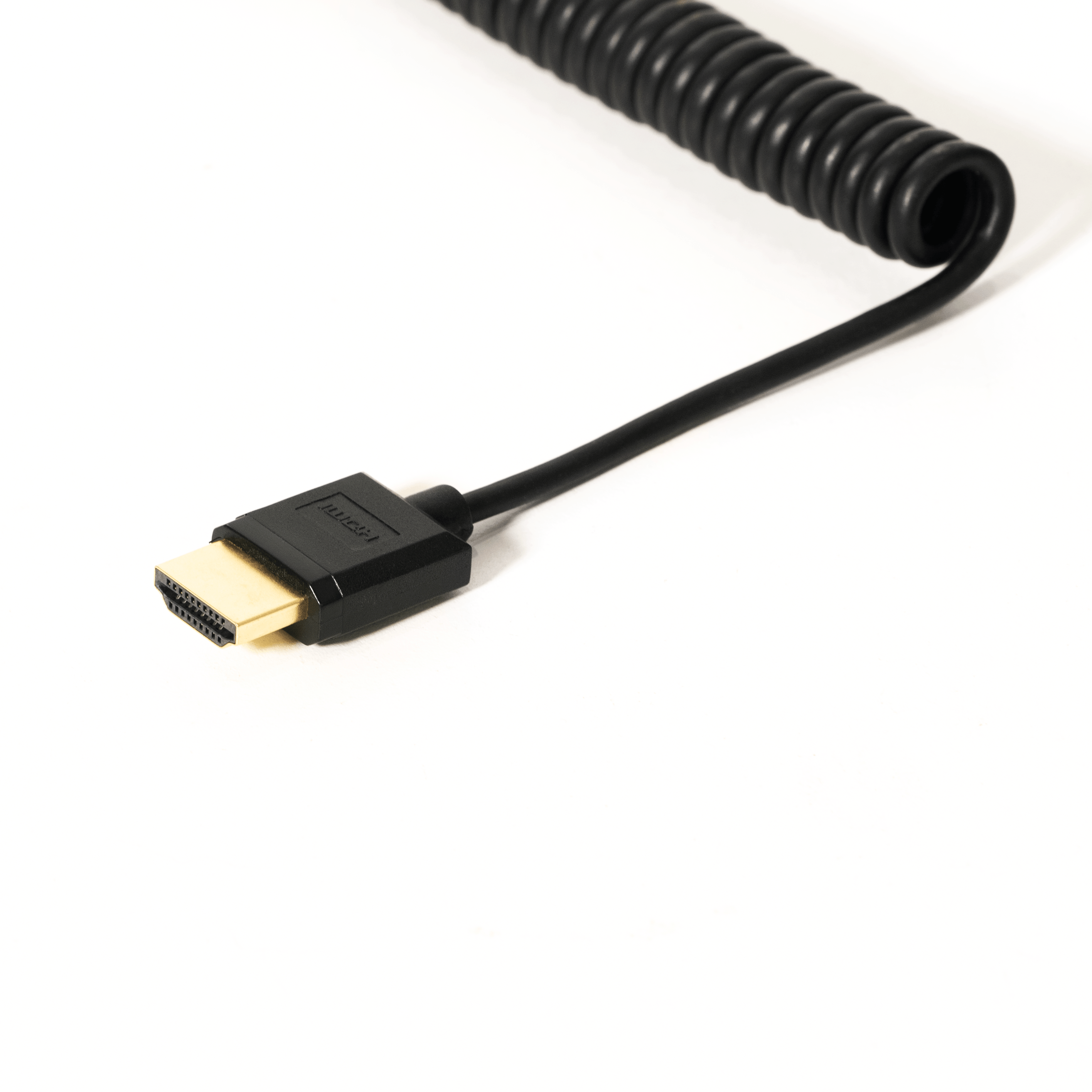 16 in - 8 ft Coiled Full-size HDMI Cable - 4K Standard HDMI (Type A) Full to Full