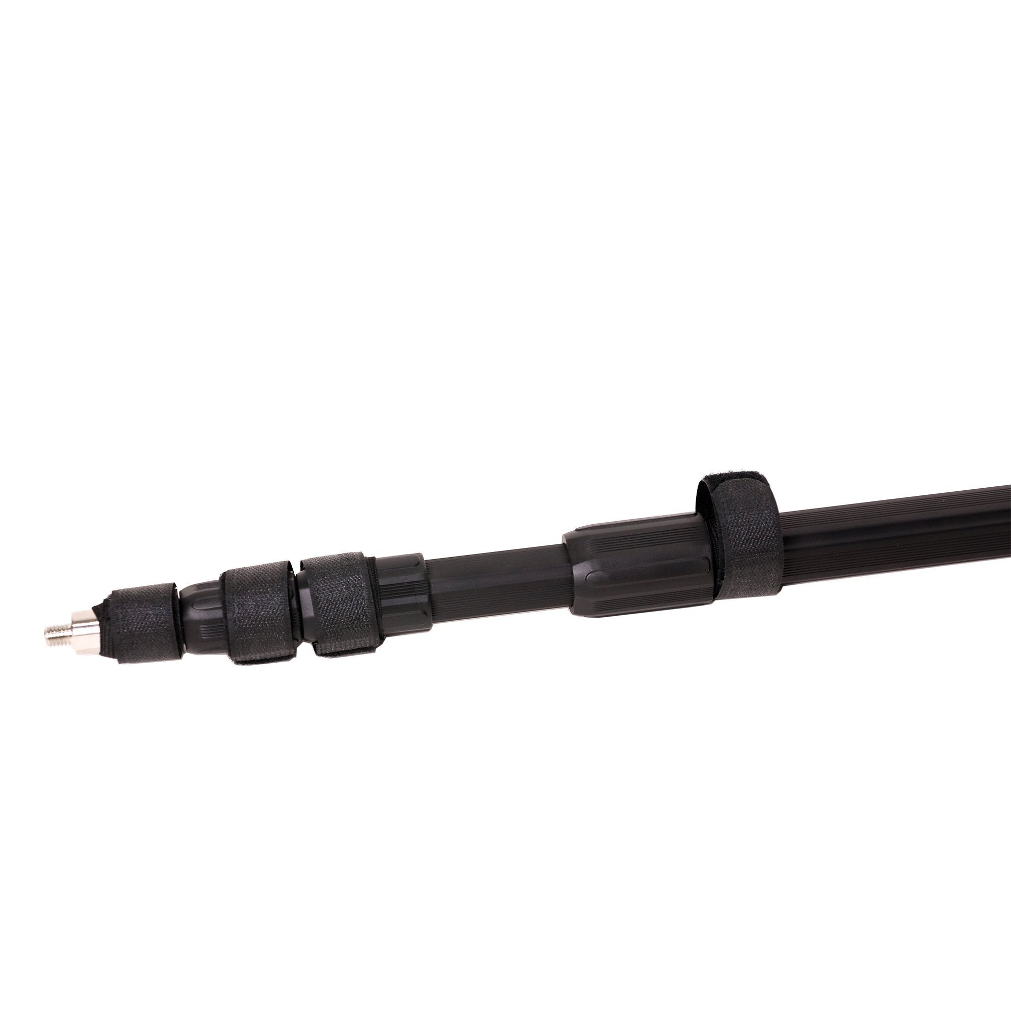 SALE 10 Foot Telescopic Boom Pole, 4 Sections with Cable Straps, 3/8 & 5/8 in Threads