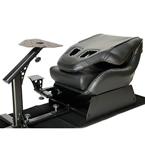 USED Racing Seat Gaming Chair Simulator with Steering Wheel & Pedal Stand