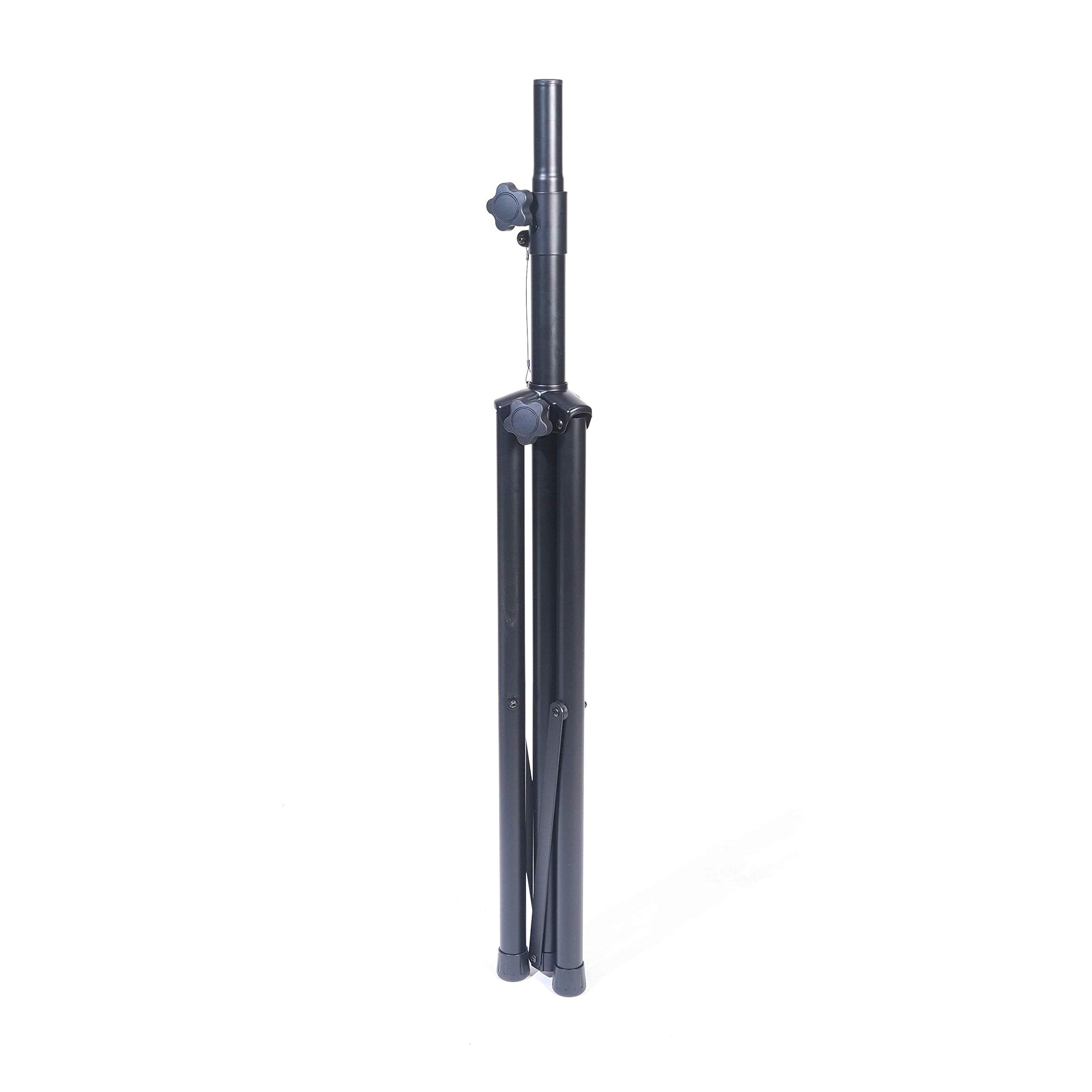 Universal Speaker Stand 6.65 ft • Adjustable Height from 46 in to 80 in • Rated at 150 pounds