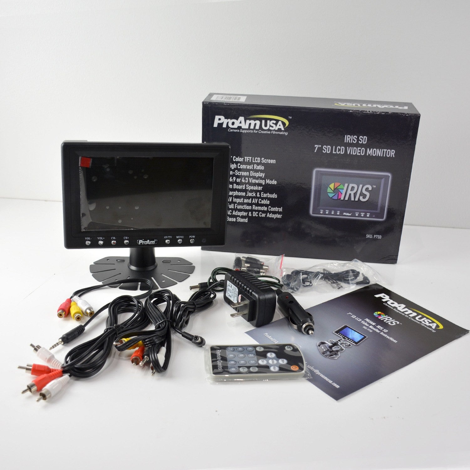 Used/Open Box 7 Inch Iris SD On-Camera / Crane LCD Monitor Kit (P7SD)