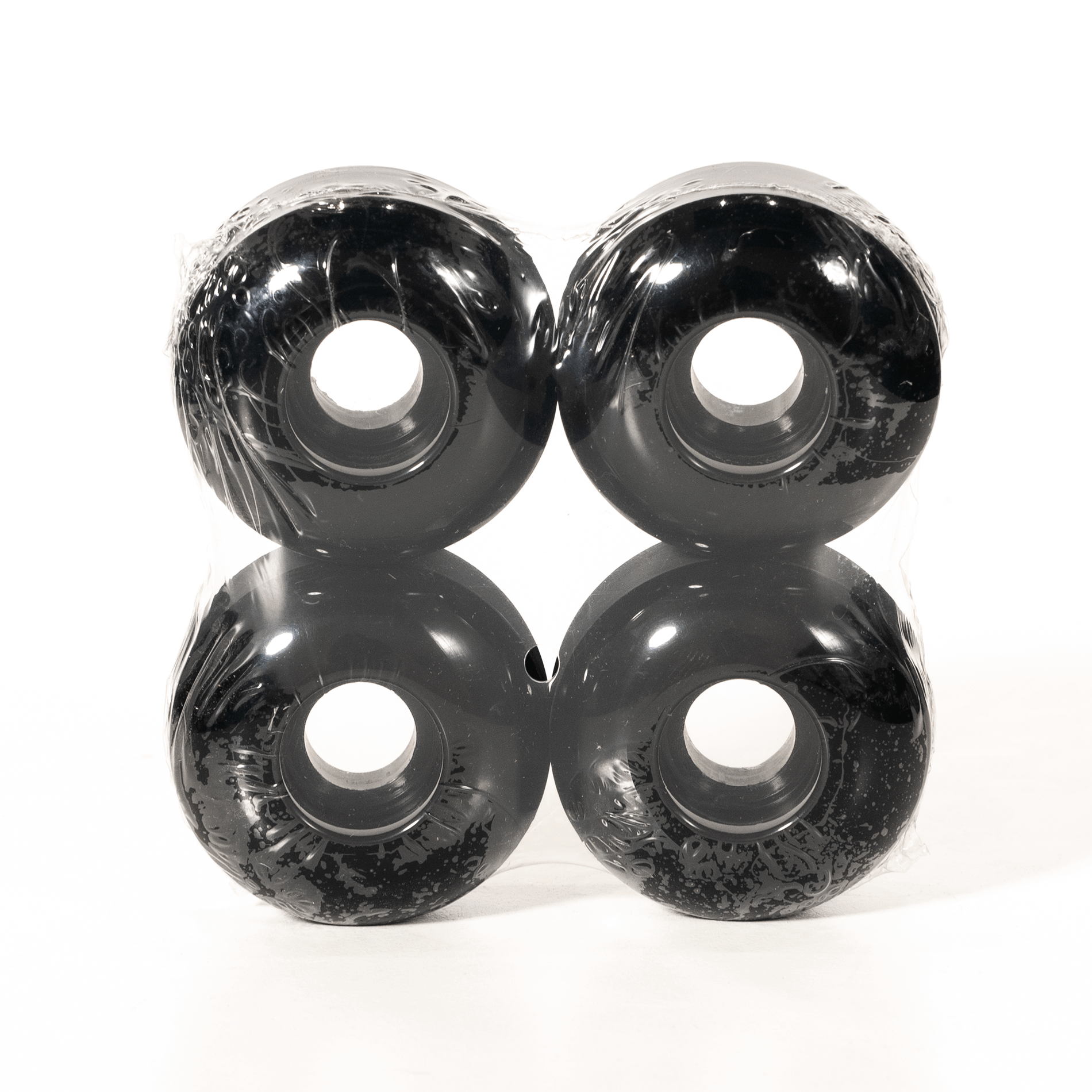 Set of 4 New Blank Black 52mm X 32mm Skateboard WHEELS 95A