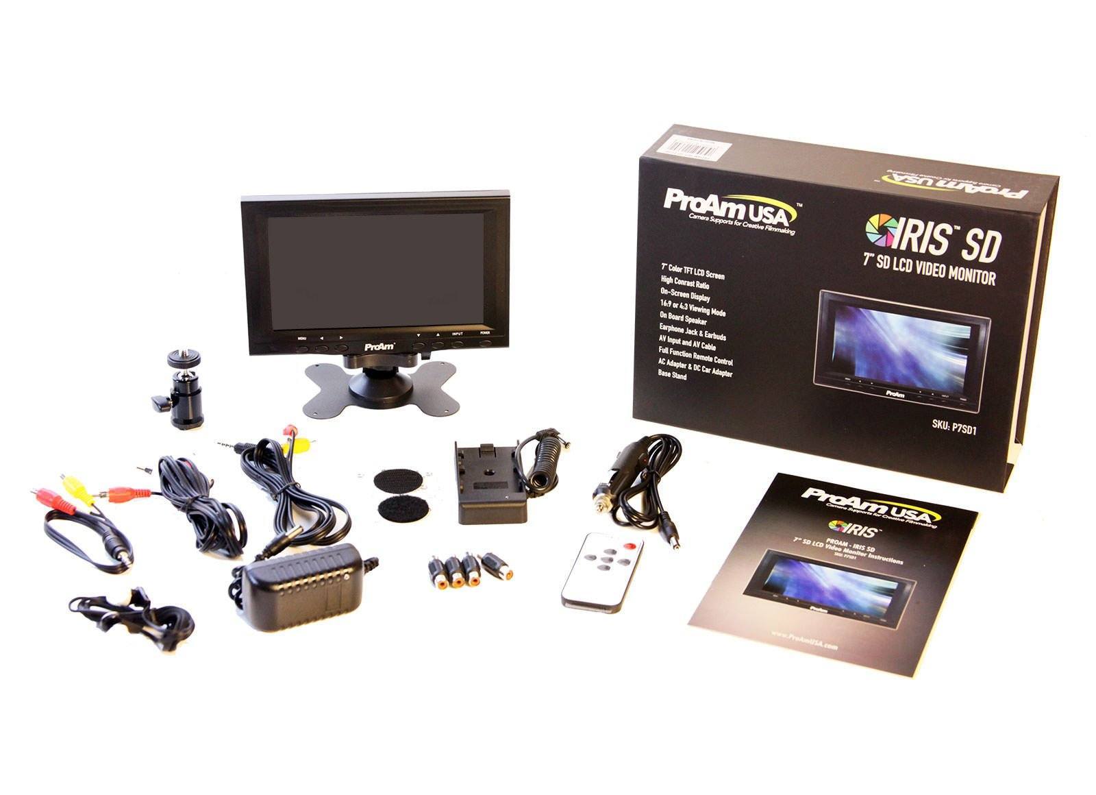 SALE 7 Inch Iris SD On-Camera / Crane LCD Monitor Kit (P7SD) - PRODUCTS