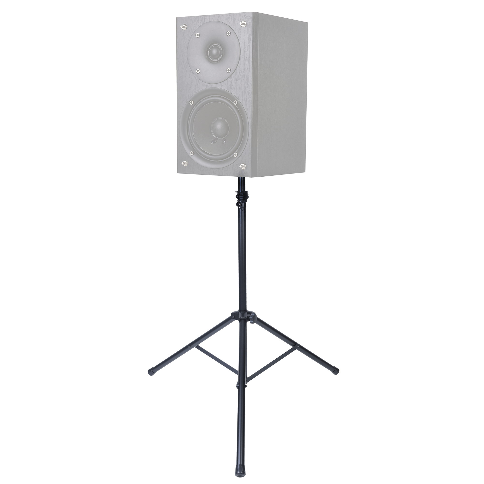 Universal Speaker Stand 6.65 ft • Adjustable Height from 46 in to 80 in • Rated at 150 pounds