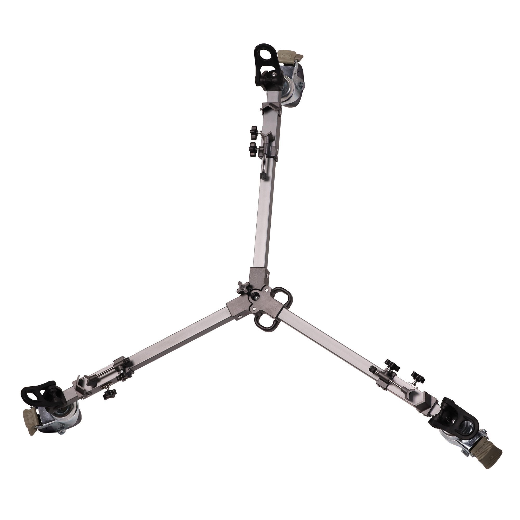 Heavy Duty 3 Inch Wheeled Professional Tripod Dolly V2, Supports 100 lbs.