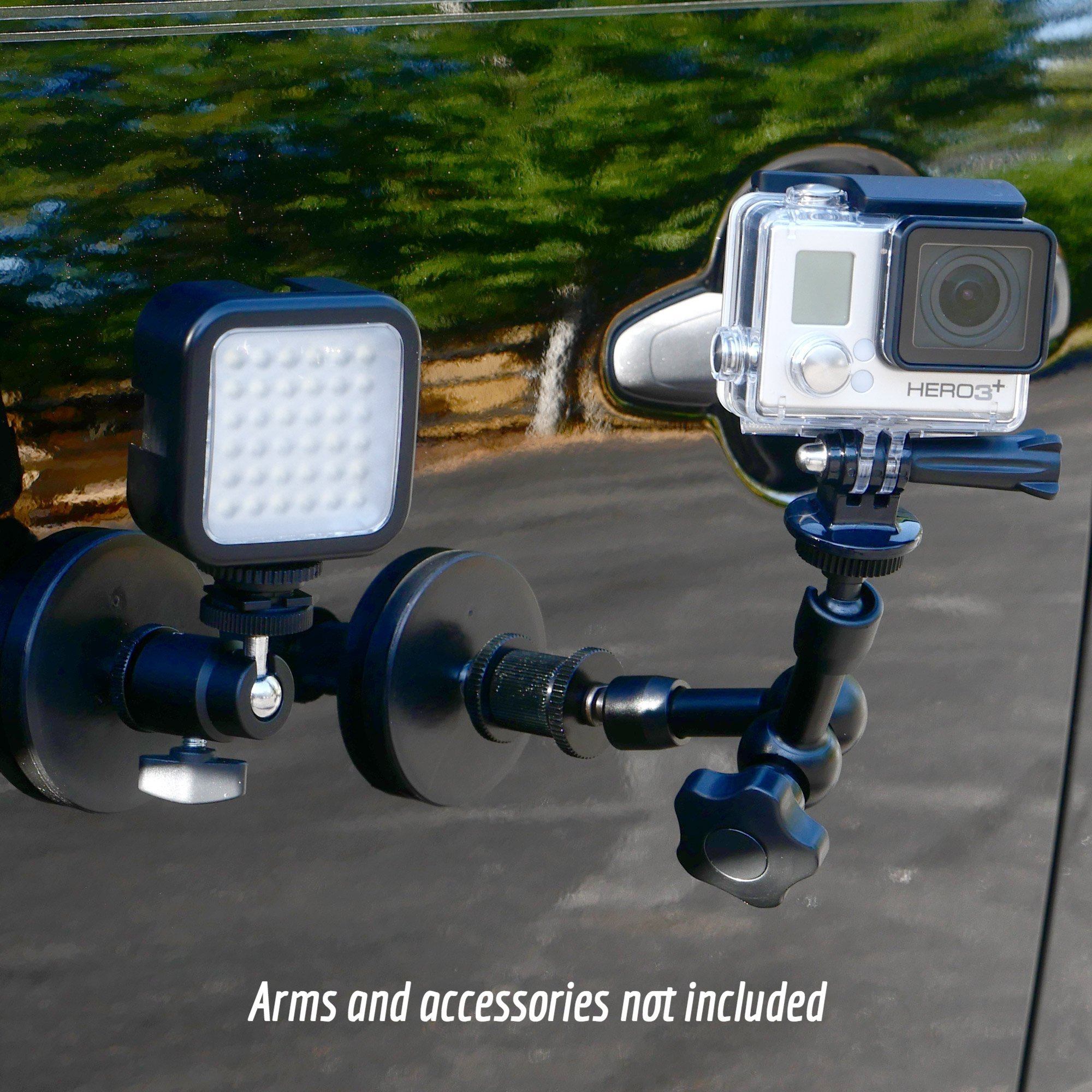 Dual Filmmaking Vehicle Magnet Mounts for Cameras - 