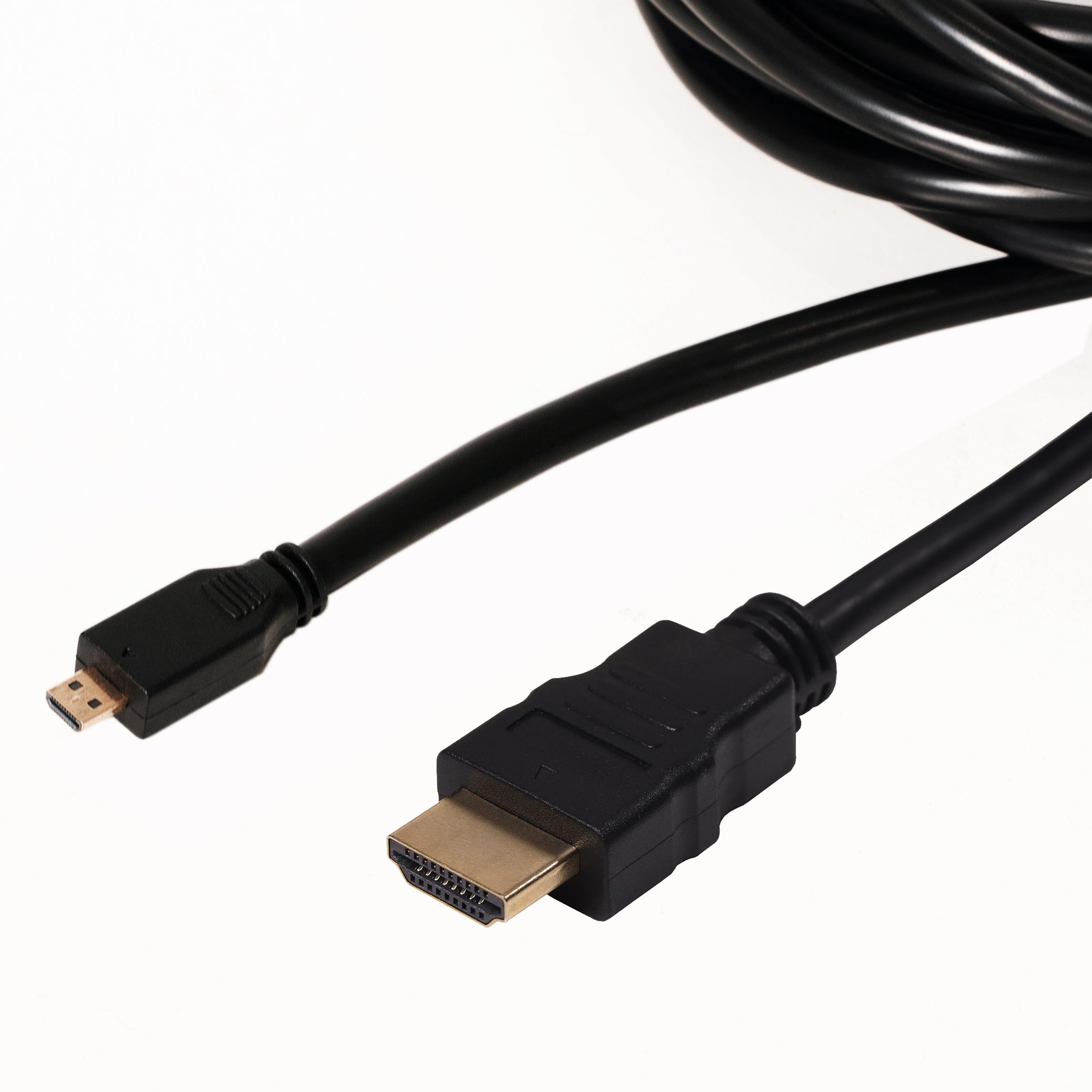 15ft (5m) Micro-HDMI 4K 30AWG (Type D) to Standard HDMI (Type A)