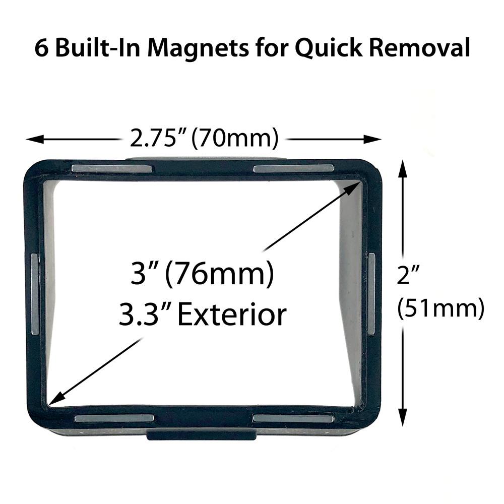 ProAm USA DSLR Magnetic Multipurpose LCD Viewfinder & Sunshade Hood for 3" Screens - PRODUCTS