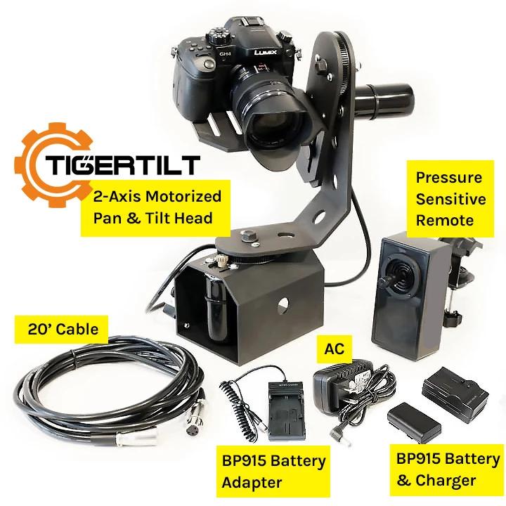 Motorized Joystick Remote Control Pan & Tilt Head - TigerTilt - PRODUCTS