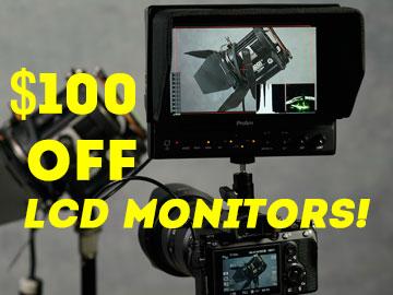 $100 OFF our Best On-Camera LCD Monitors for Filmmaking