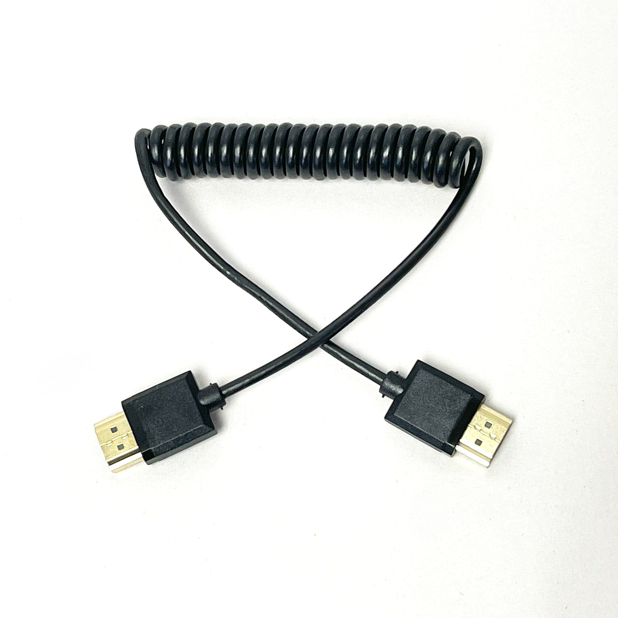 14 in - 4 ft Coiled Full-size HDMI Cable - 4K Standard HDMI (Type A) Full to Full