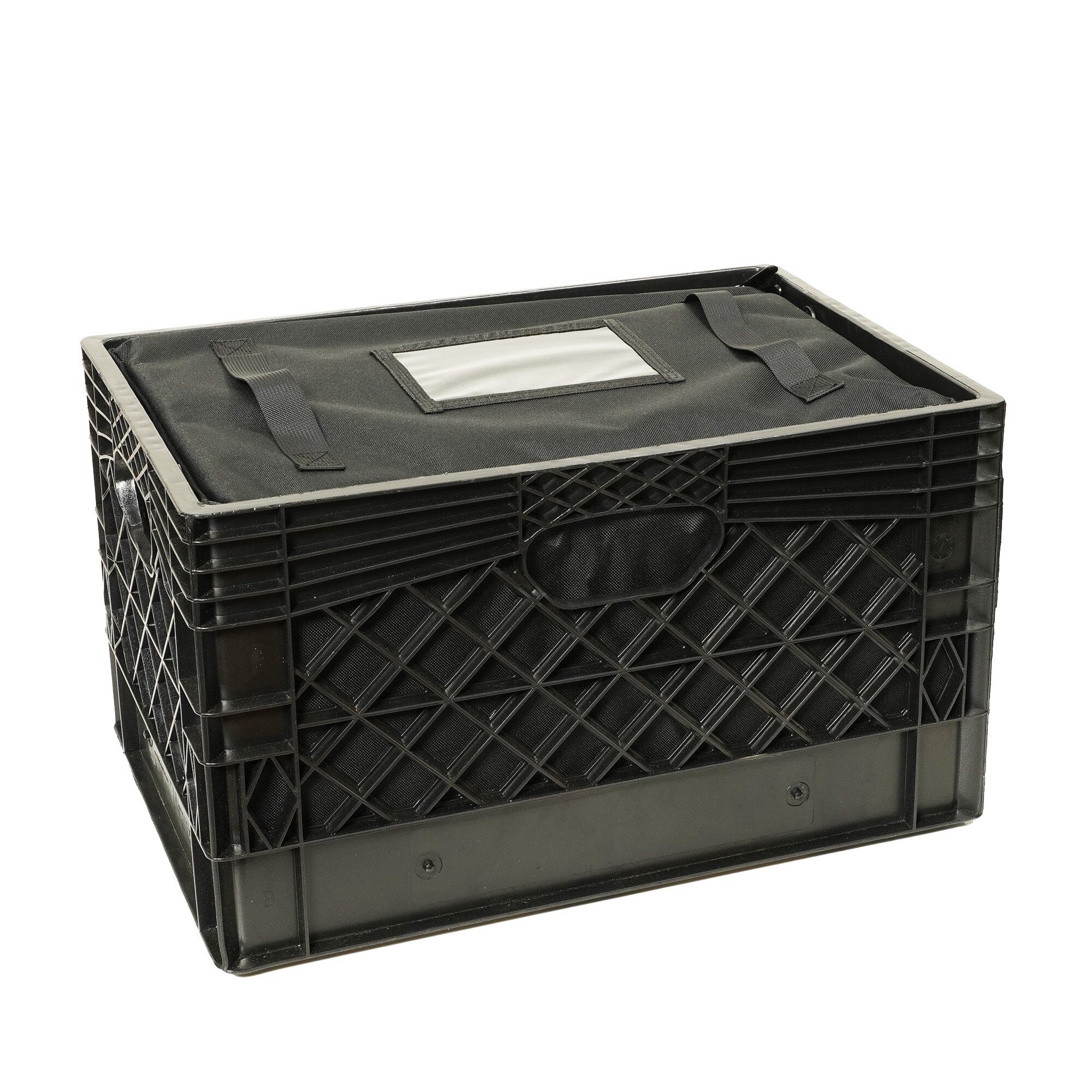 Deluxe Rectangular Milk Crate Insert Storage Case / Zippered Bag (Crate Not Included)