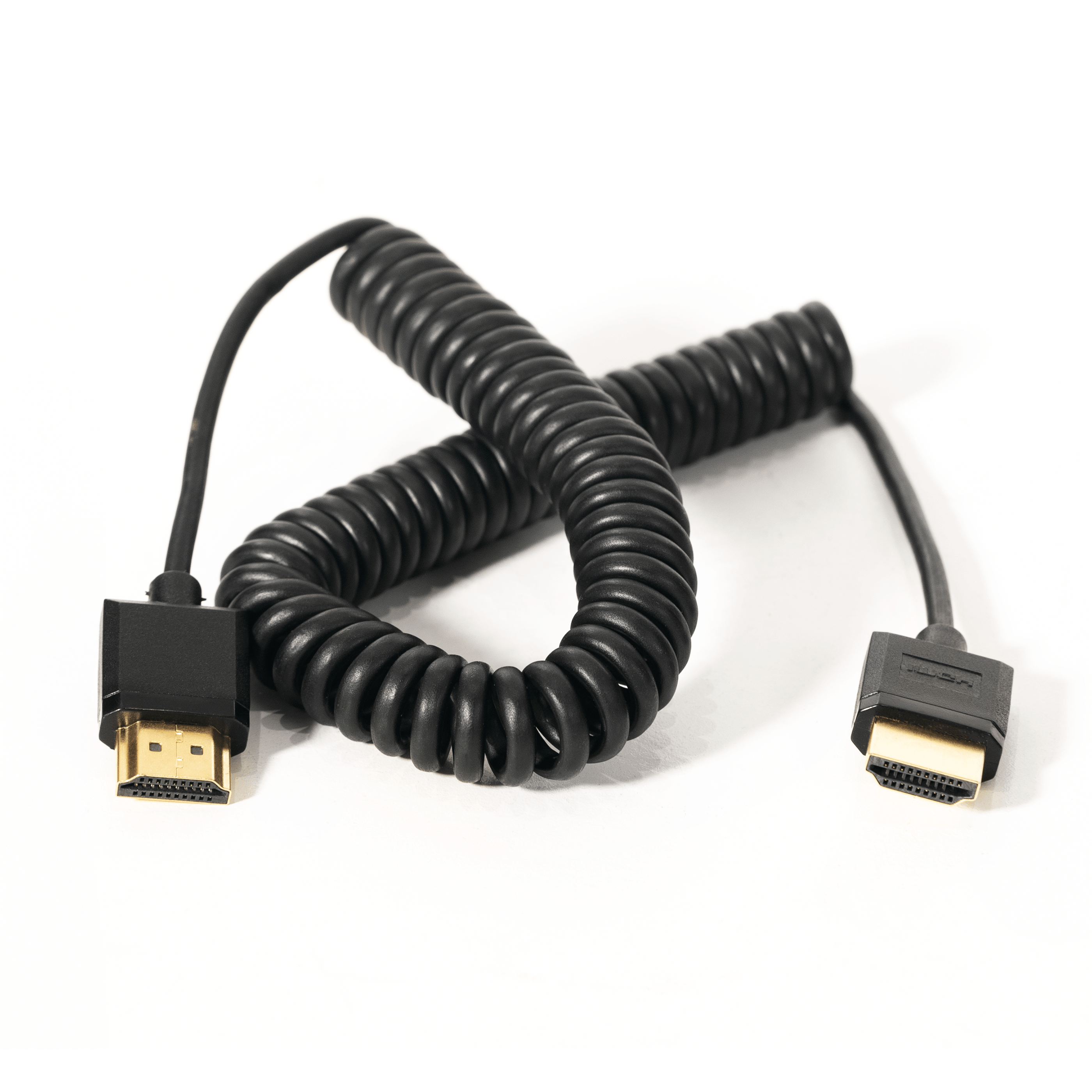 16 in - 8 ft Coiled Full-size HDMI Cable - 4K Standard HDMI (Type A) Full to Full
