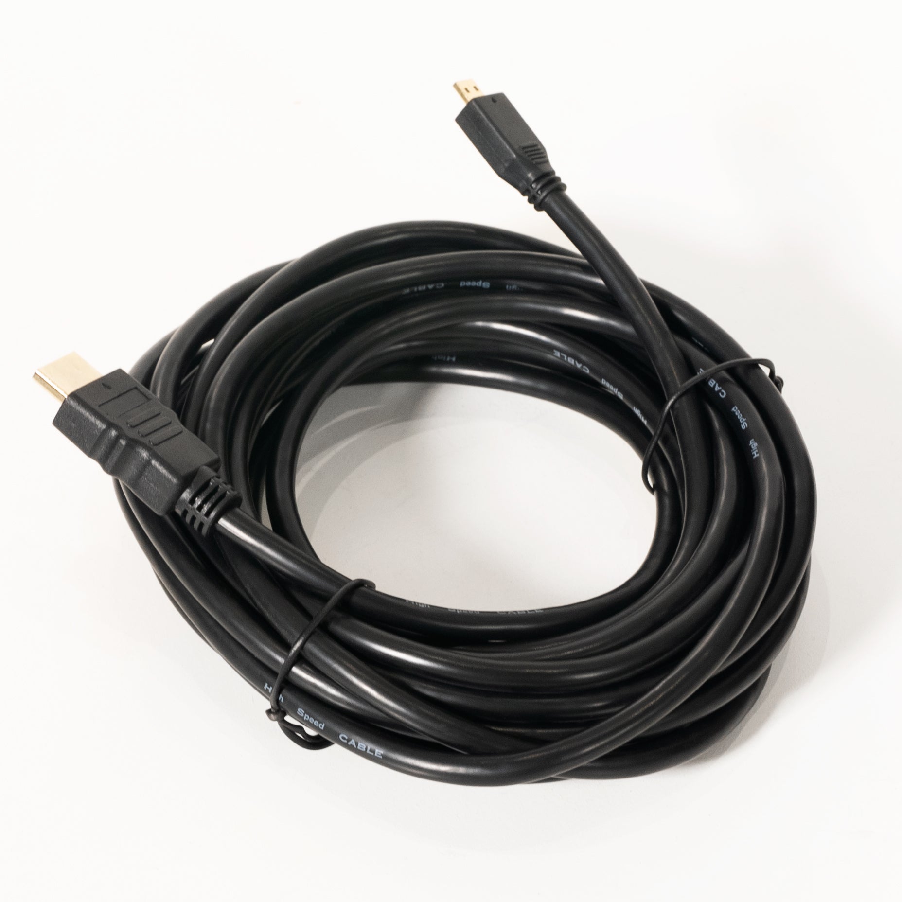 15ft (5m) Micro-HDMI 4K 30AWG (Type D) to Standard HDMI (Type A)