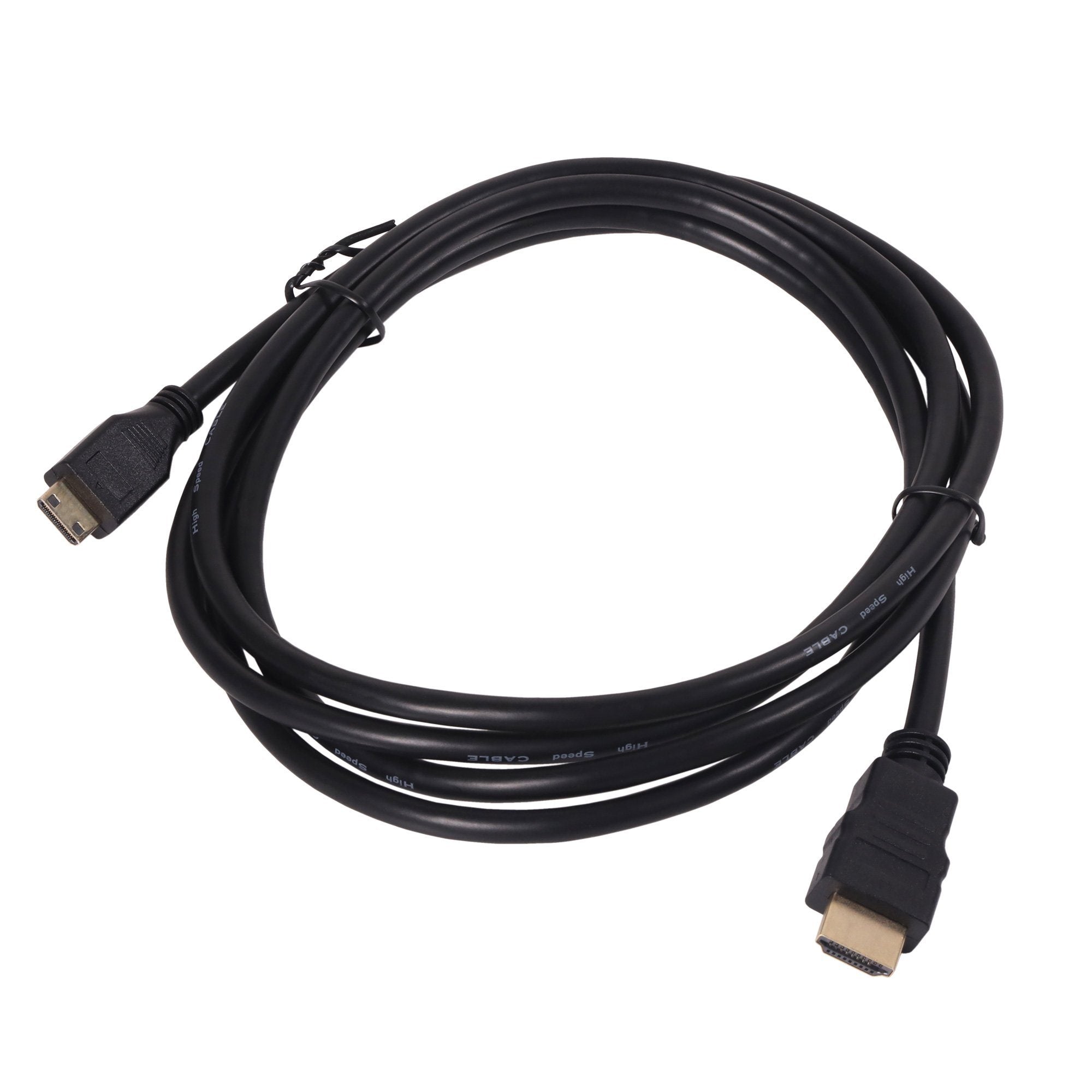 6 ft HDMI Cable - 4K 30AWG Mini-HDMI (Type C) to HDMI (Type A)