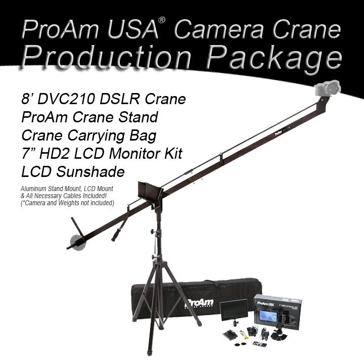 Orion DVC210 8 ft DSLR Camera Crane Production Package by ProAm USA - PRODUCTS