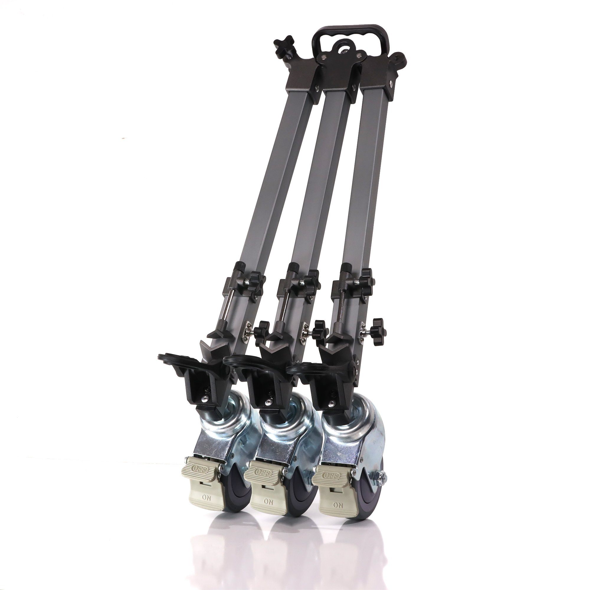 Heavy Duty 3 Inch Wheeled Professional Tripod Dolly V2, Supports 100 lbs.