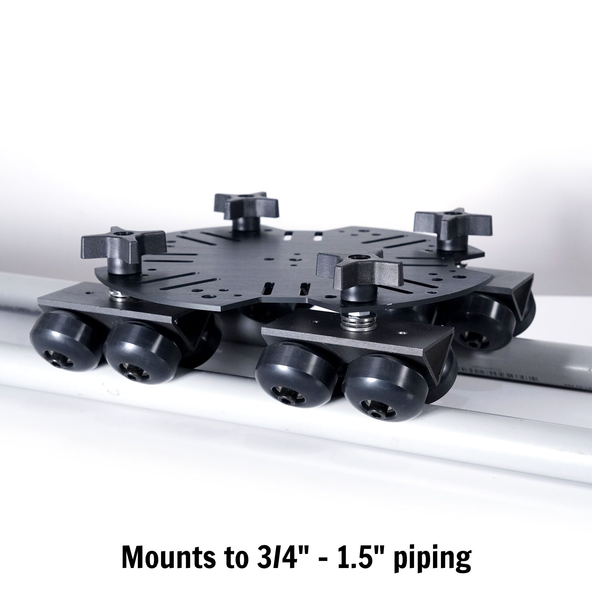 SolidTrax Universal Track Dolly DIY Wheels - Set of 4 - Works with Modus System - PRODUCTS